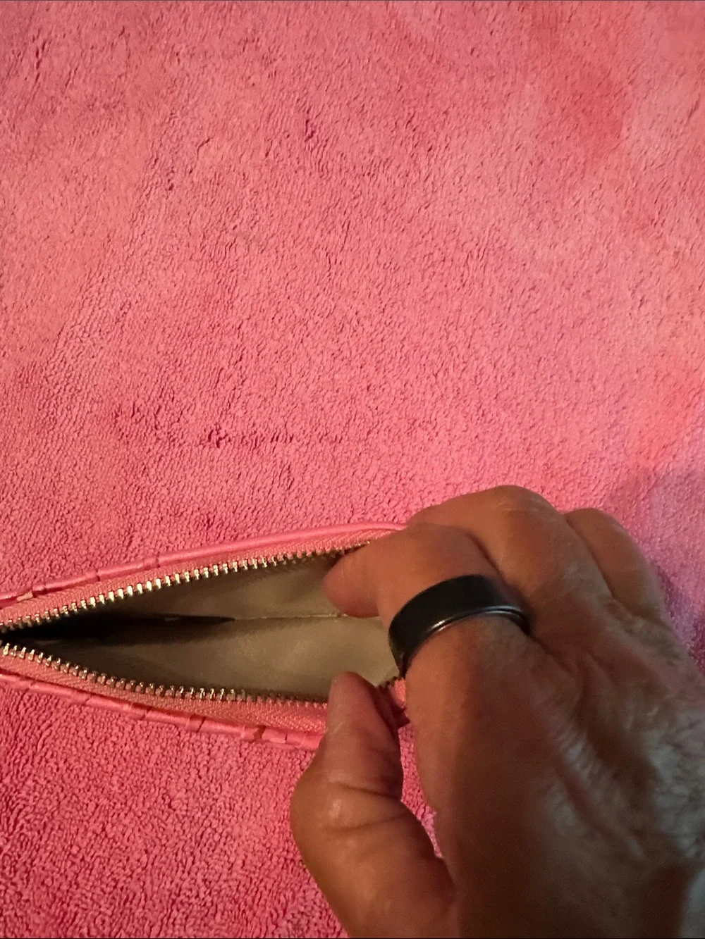 Pink Wallet Phone Case with Card Slots and ID Window